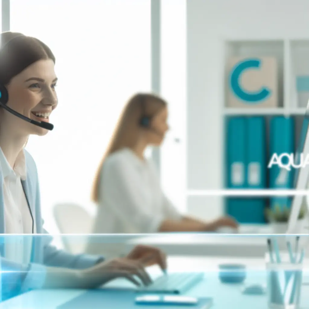 Konsultant Aquaville zapewniający wsparcie klientom korzystającym z subskrypcji