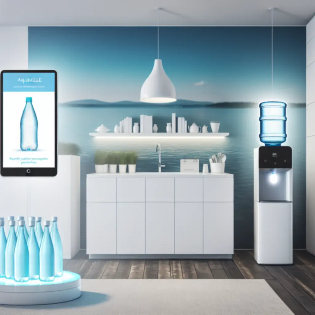 Panel wyboru planu subskrypcji Aquaville z różnymi opcjami dostaw wody