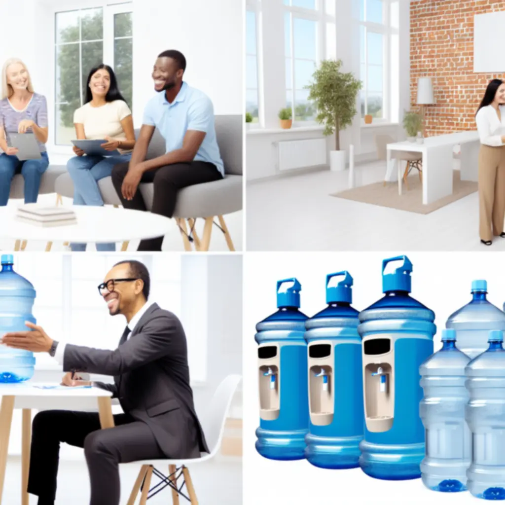 Zadowoleni klienci Aquaville korzystający z subskrypcji wody